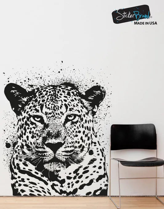 Vinyl Wall Decal Sticker Spray Paint Leopard Die Cut Vinyl Decal