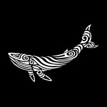 Car Sticker Whale Pattern Exterior Parts Sunscreen and Waterproof Cover Scratches Motorcycle Stickers PVC Caravan Accessories Die Cut Vinyl Decal
