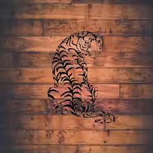 Laser-Cut Biophilic Wall Sculpture - Artisan Metal Animal Silhouettes with Architectural Precision - Modern Farmhouse Decor Die Cut Vinyl Decal