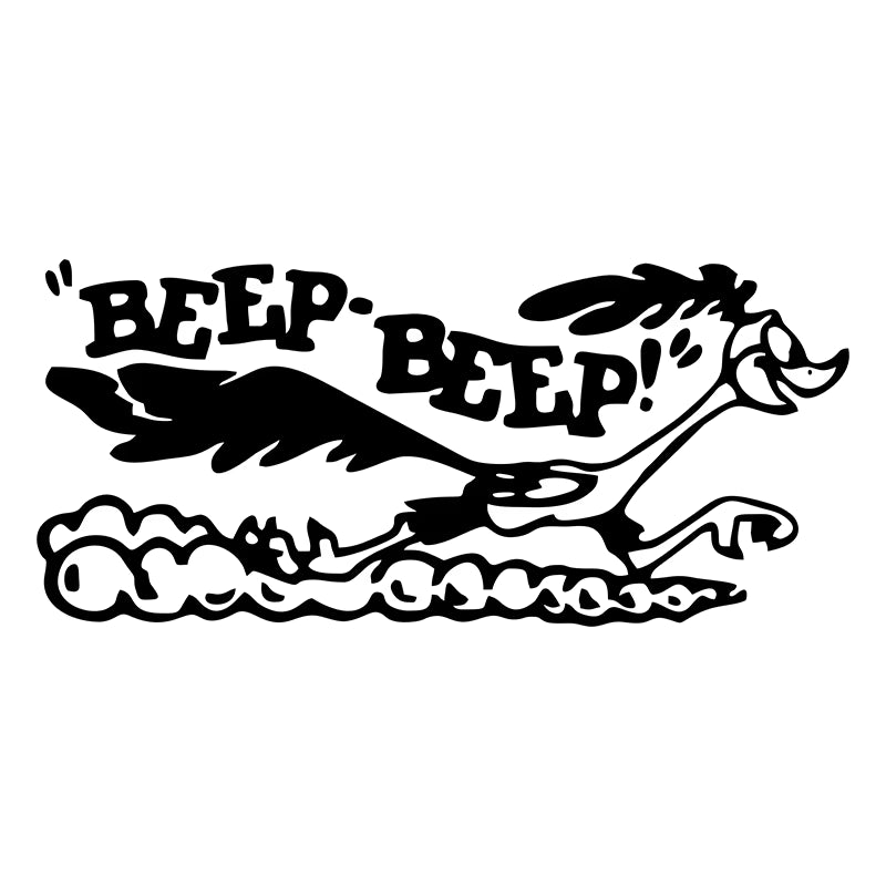 G101 17x7.7cm Road Runner Sticker Cartoon OldFast Car Truck Laptop Viny AccessoriesDecaCar Accessories Die Cut Vinyl Decal