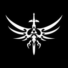Zelda Car Sticker Waterproof Sunscreen Creative Scratch-Proof Motorcycle Surfboard Decal Vinyl for Vehicle Decoration Die Cut Vinyl Decal