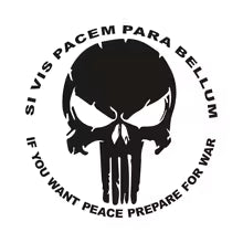 New Design Skull Car Sticker Punisher Decor Motorcycle Decal Vinyl Decorative Accessories Waterproof PVC, 16cm Die Cut Vinyl Decal