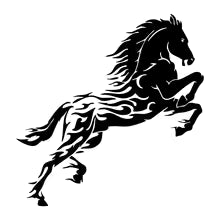 G124 19.5X20CM Car Sticker Handsome Horse Waterproof Vinyl Decal Car Accessories Pegatinas Para Coche DIY Car Styling Die Cut Vinyl Decal