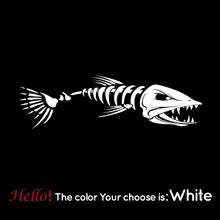 Fish Bone Car Hood Sticker Funny Engine Decoration Decal for SUV Truck Cruiser Vinyl Waterproof Accessory  Die Cut Vinyl Decal