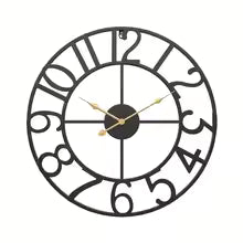Retro Personality Digital Clock Creative Wrought Iron Living Room Decorative Hanging Clock Watch Home Decoration Wholesale Die Cut Vinyl Decal