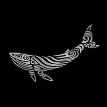 Car Sticker Whale Pattern Exterior Parts Sunscreen and Waterproof Cover Scratches Motorcycle Stickers PVC Caravan Accessories Die Cut Vinyl Decal