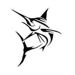 PVC Car Sticker Marine Swordfish Boat Fishing Model Accessory Sleeve Scratch Protection Motorcycle Sunscreen Waterproof   Die Cut Vinyl Decal