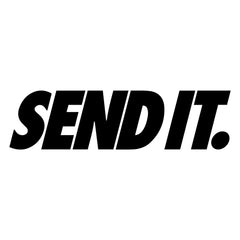 "SEND IT." Text Die Cut Vinyl Decal