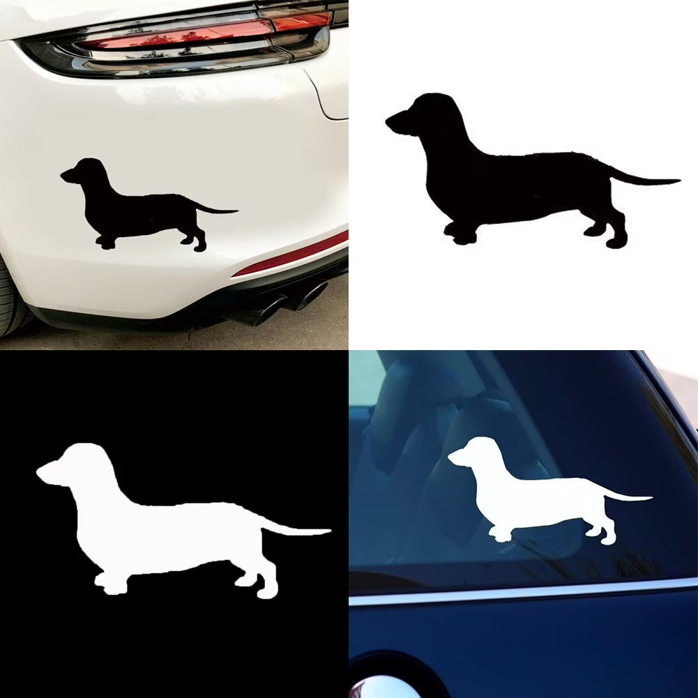 SPRING PARK Cute Dachshund Dog Car-Styling Vehicle Body Window Decals Sticker Decoration | Die Cut Vinyl Decal/ Bumper For Windows, Cars, Trucks, Laptops, Etc.
