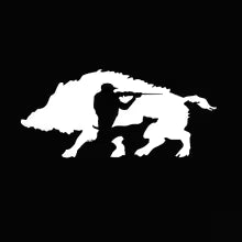 Car Sticker Creative Hunting Wild Boar Decals Fashion Auto Accessories PVC Body Decoration Sunscreen Cover Scratch Decal Die Cut Vinyl Decal