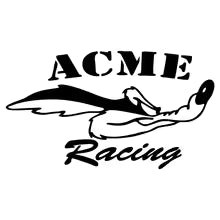 G102 16X10CM G10201 Wile E. Coyote for ACME Racing Vinyl Decal Sticker Car Truck Window Decals Die Cut Vinyl Decal