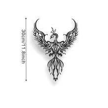 CIFBUY Metal Phoenix Design Hanging Wall Decor Art Living Room Wall Decor Home Office Living Room Bedroom Metal Wall Decor Die Cut Vinyl Decal