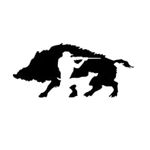 Car Sticker Creative Hunting Wild Boar Decals Fashion Auto Accessories PVC Body Decoration Sunscreen Cover Scratch Decal Die Cut Vinyl Decal