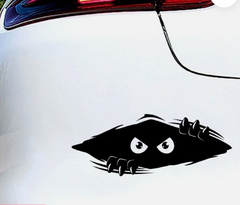 Funny Creepy Peeking Eyes  Die Cut Vinyl Decal