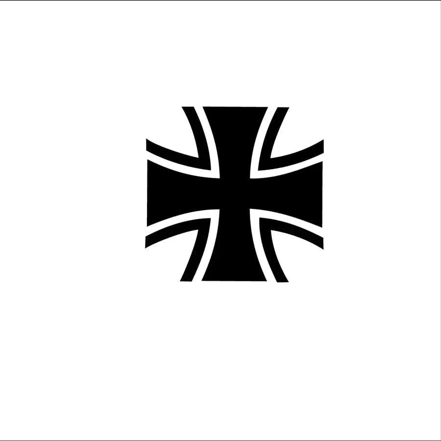 Iron Cross Car Stickers Novelty German Design Die Cut Vinyl Decal