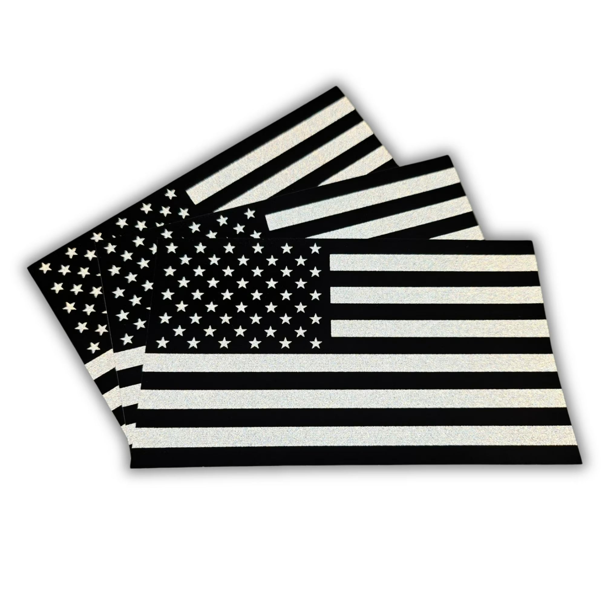Subdued USA American Flag Reflective Tactical Sticker Decal, 5"x3", 3-Pack Die Cut Vinyl Decal/ Bumper For Windows, Cars, Trucks, Laptops, Etc. (Copy)