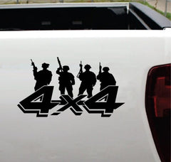 4×4 Soldier Design Die Cut Vinyl Decal