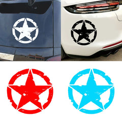 Walbest 5.9" Star Car Sticker Decal for Car Hood Auto Five-Pointed Star  Die Cut Vinyl Decal/ Bumper For Windows, Cars, Trucks, Laptops, Etc.