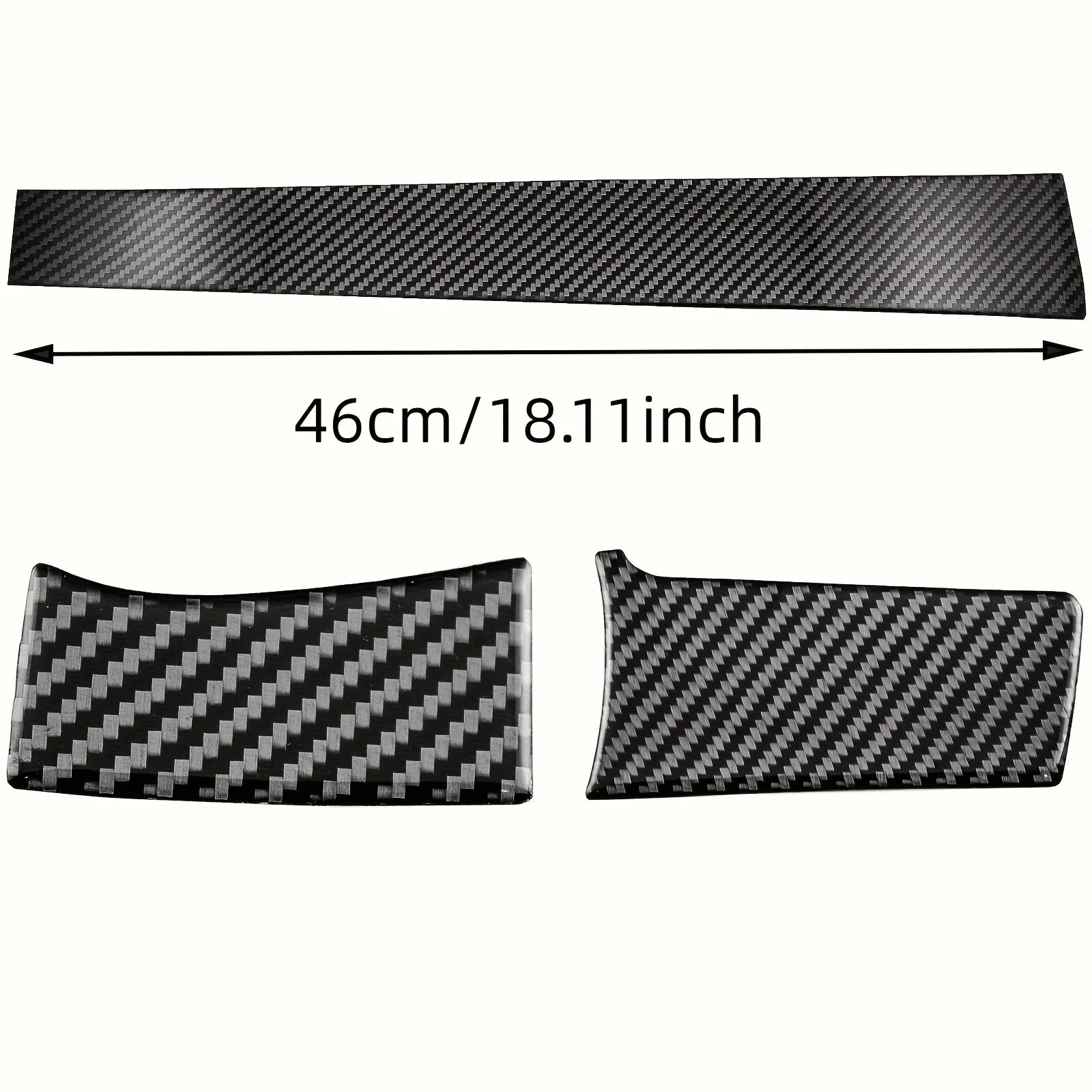 Carbon Fiber Dashboard Trim Sticker for Honda Civic 2016–2021, Center Console Interior Cover, Scratch-Resistant | Die Cut Vinyl Decal/ Bumper For Windows, Cars, Trucks, Laptops, Etc.