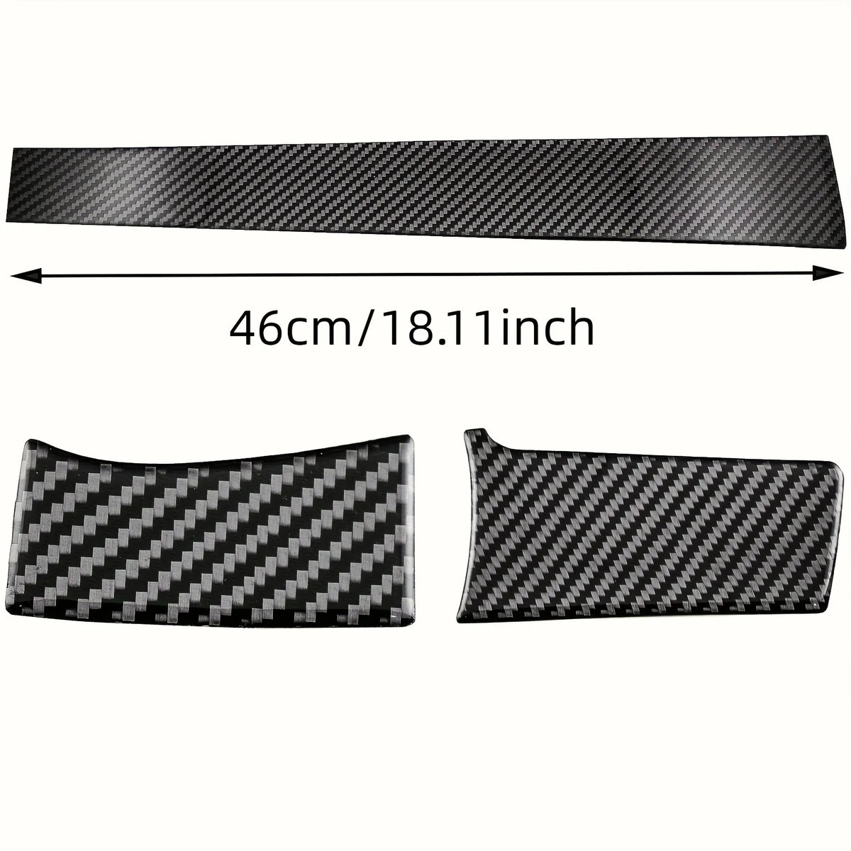 Carbon Fiber Dashboard Trim Sticker for Honda Civic 2016–2021, Center Console Interior Cover, Scratch-Resistant | Die Cut Vinyl Decal/ Bumper For Windows, Cars, Trucks, Laptops, Etc.