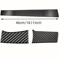 Carbon Fiber Dashboard Trim Sticker for Honda Civic 2016–2021, Center Console Interior Cover, Scratch-Resistant | Die Cut Vinyl Decal/ Bumper For Windows, Cars, Trucks, Laptops, Etc.