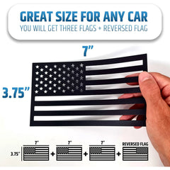 HMMAGNETS Magnetic Sticker, American Flag Magnetic Decals for Cars  Die Cut Vinyl Decal/ Bumper For Windows, Cars, Trucks, Laptops, Etc.