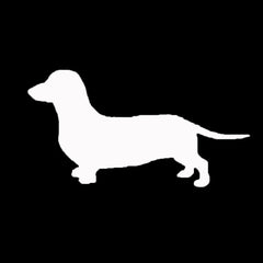 SPRING PARK Cute Dachshund Dog Car-Styling Die Cut Vinyl Decal