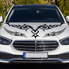HUONA Car Decorative Sticker Universal Auto Vehicle Fire Decal Car Body Decoration Trim Sticker Black  Die Cut Vinyl Decal/ Bumper For Windows, Cars, Trucks, Laptops, Etc.