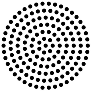 Abstract Black Dot Circle Shape Sticker Die Cut Vinyl Decal