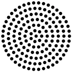 Abstract Black Dot Circle Shape Sticker Die Cut Vinyl Decal