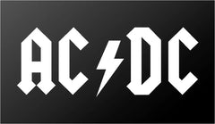 AC/DC Band Logo Die Cut Vinyl Decal