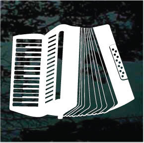 Accordion Decals | Die Cut Vinyl Decal