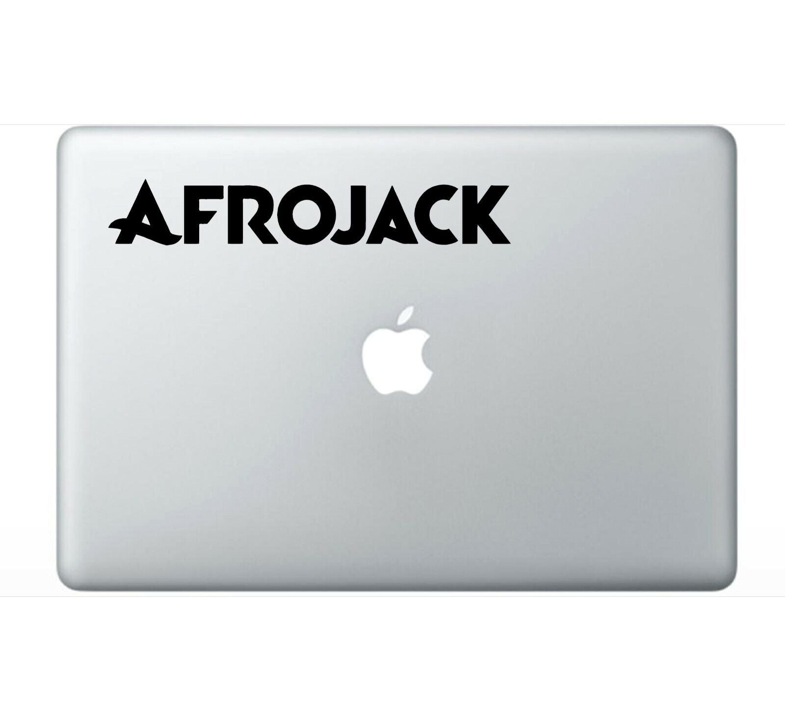 afrojack‑logo‑vinyl‑sticker applied on laptop outdoor waterproof