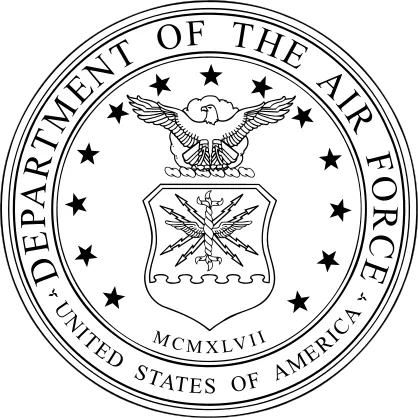 Air Force Department Of The Air Force Die Cut Vinyl Decal