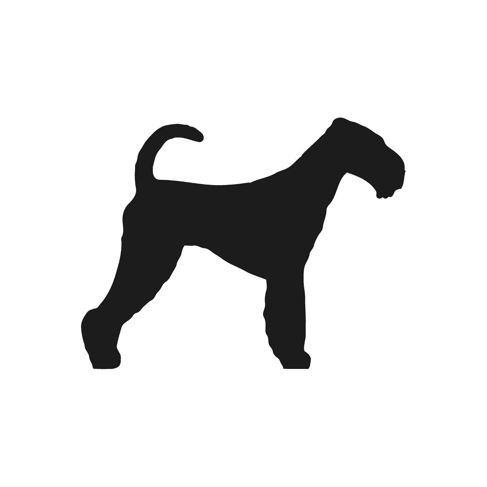 airedale‑terrier‑vinyl‑sticker black waterproof for cars trucks laptops