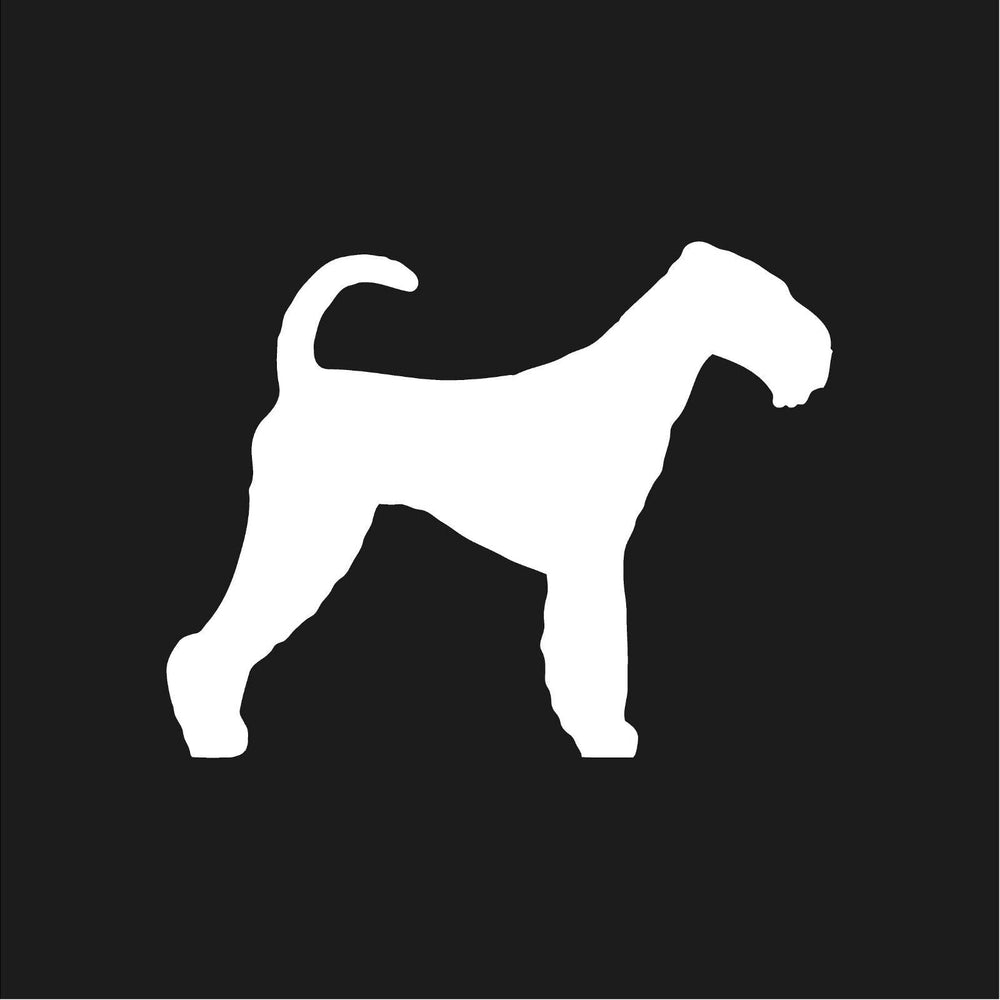 airedale‑terrier‑vinyl‑sticker white waterproof for cars trucks laptops