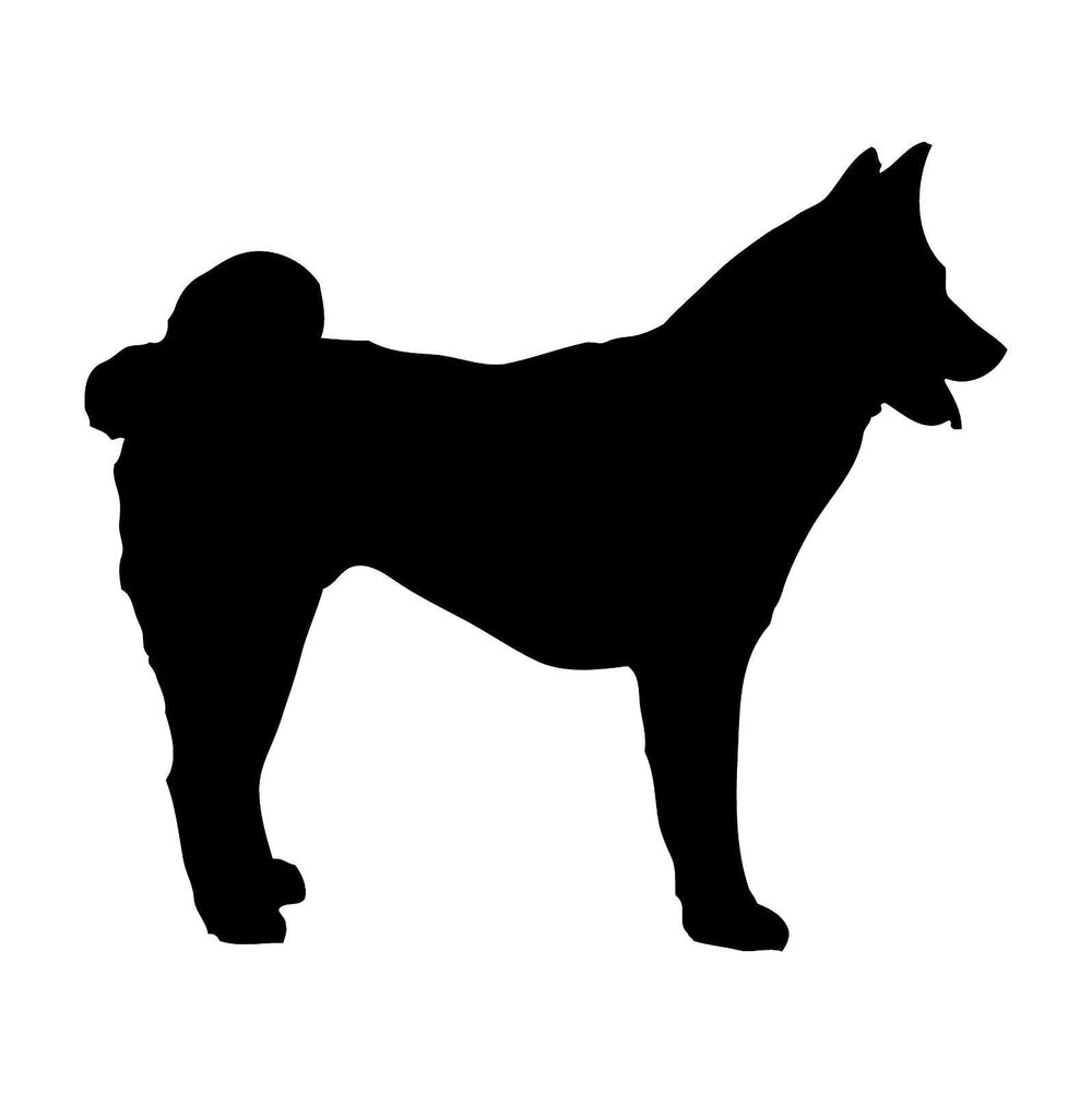 akita‑dog‑vinyl‑sticker black waterproof for cars trucks laptops