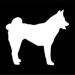 akita‑dog‑vinyl‑sticker white waterproof for cars trucks laptops