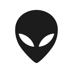 alien head outline vinyl decal black die cut sticker for cars trucks windows laptops