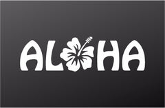 aloha-hibiscus-hawaii-vinyl-decal white waterproof for cars trucks laptops
