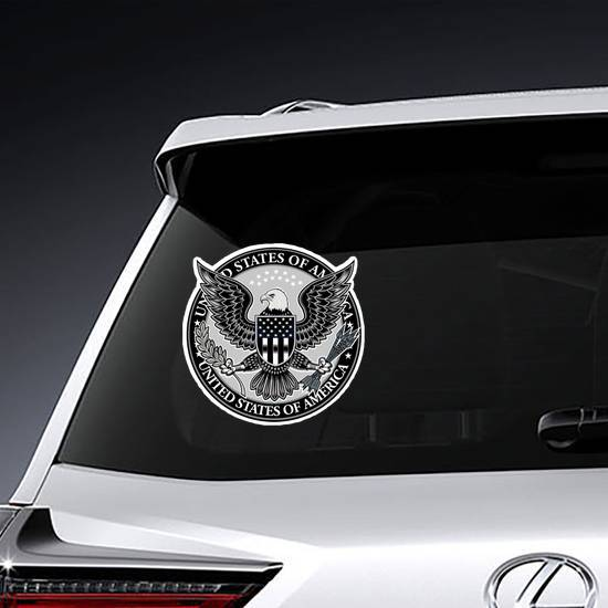 Eagle Men's American Flag Die Cut Vinyl Decal