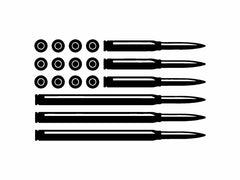 ammo-flag-second-amendment-vinyl-decal black warning patriotic for cars trucks laptops