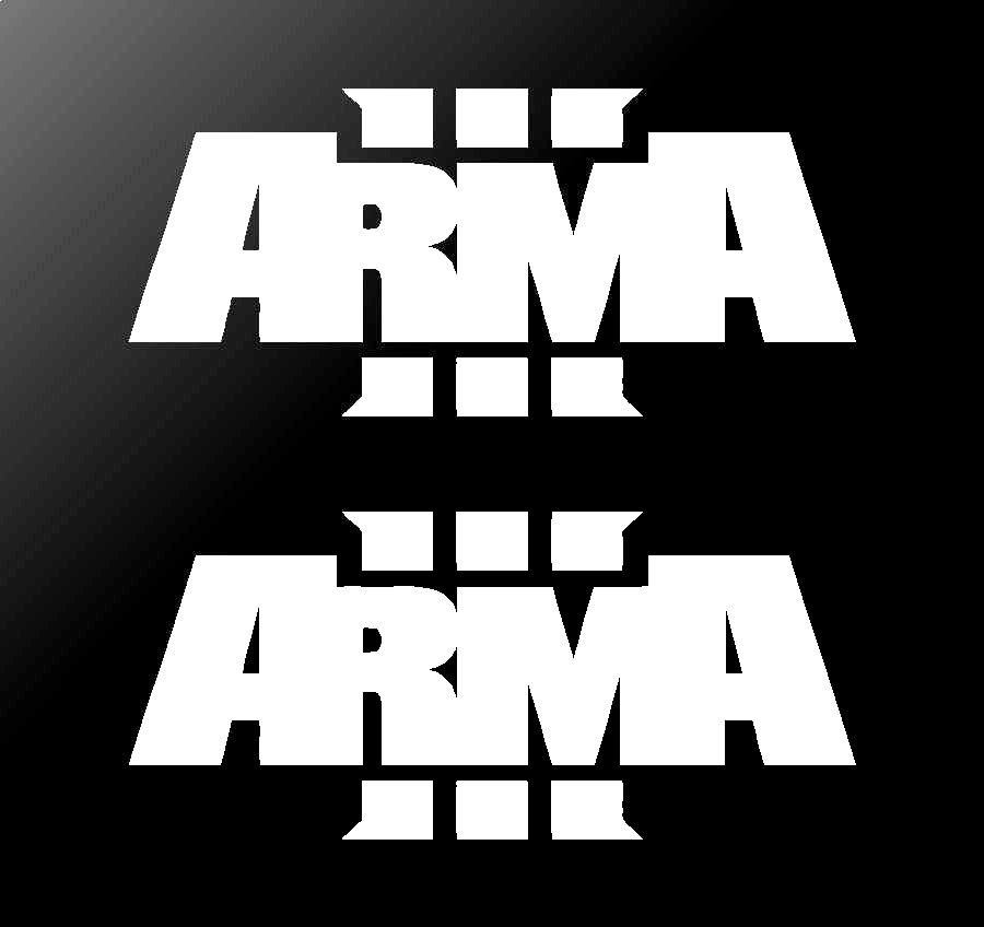 close‑up‑arma‑iii‑logo‑vinyl‑decal‑die‑cut‑waterproof﻿