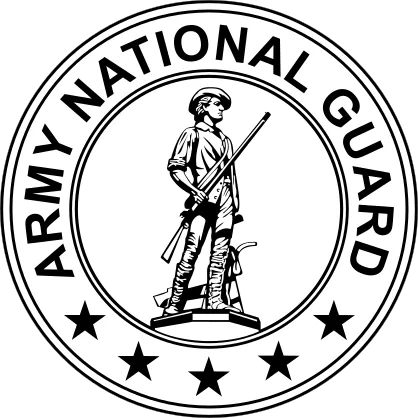 Army National Guard Seal Die Cut Vinyl Decal