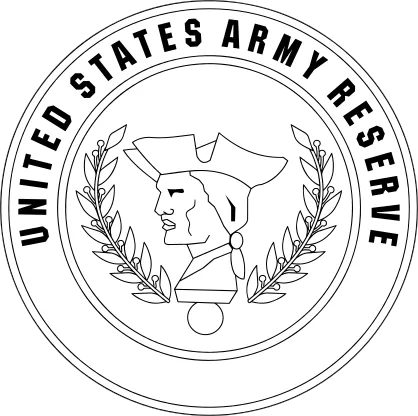 Army Reserve Seal Die Cut Vinyl Decal