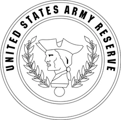 Army Reserve Seal Die Cut Vinyl Decal