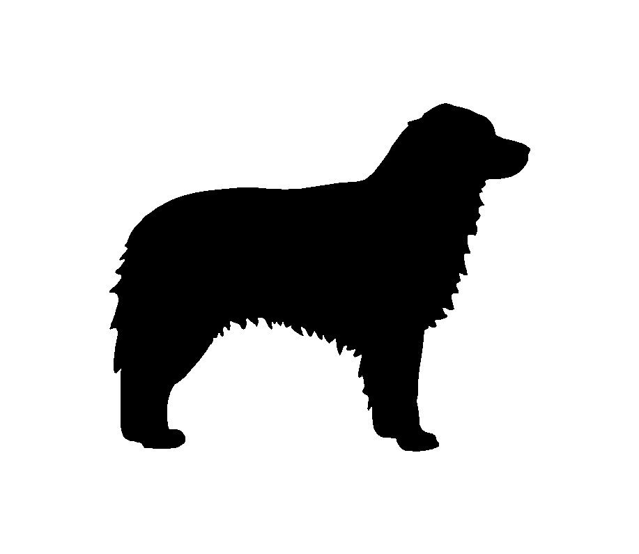 australian‑shepherd‑vinyl‑decal black die cut decal for vehicle windows laptops