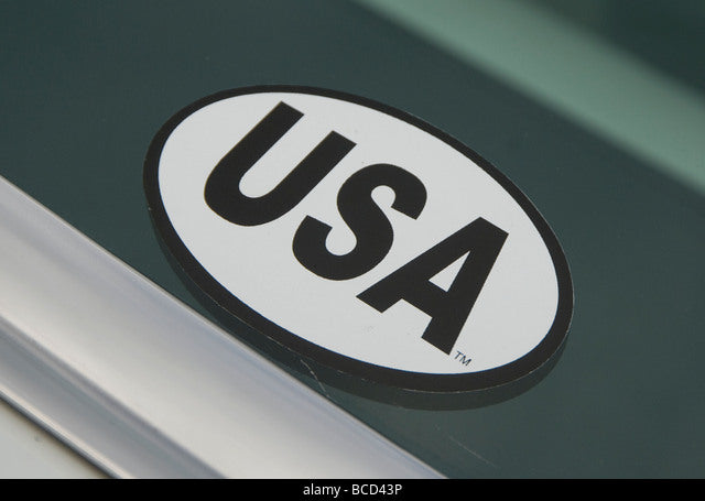 USA car sticker Die Cut Vinyl Decal