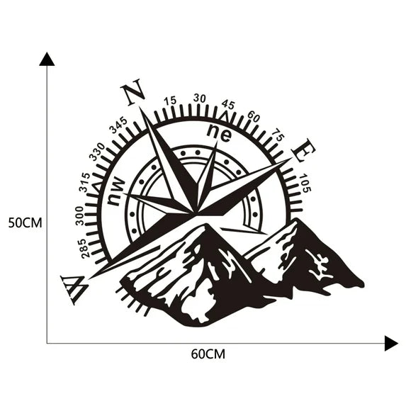 Embrace Adventure with Mountain Decals: Waterproof Die Cut Vinyl Decal