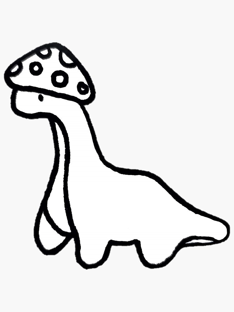 Black and White Dino " Sticker for Sale by Becky-19 |  Die Cut Vinyl Decal